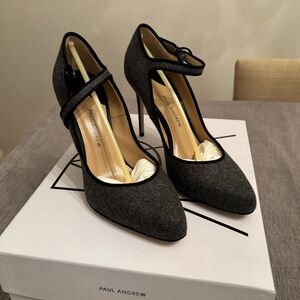 Paul Andrew Taplow Flannel Mary Jane Heels